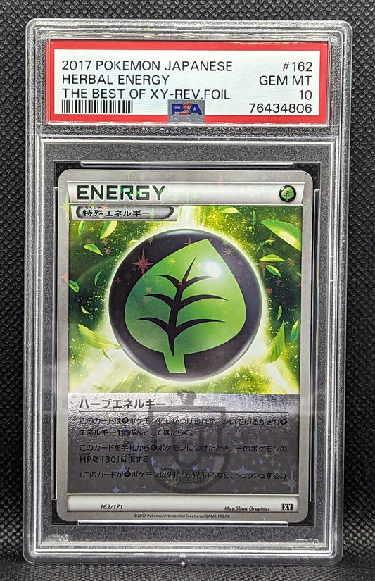 Pokemon Best of XY Herbal Energy Reverse Foil 162/131 Card - Gem Mint PSA 10