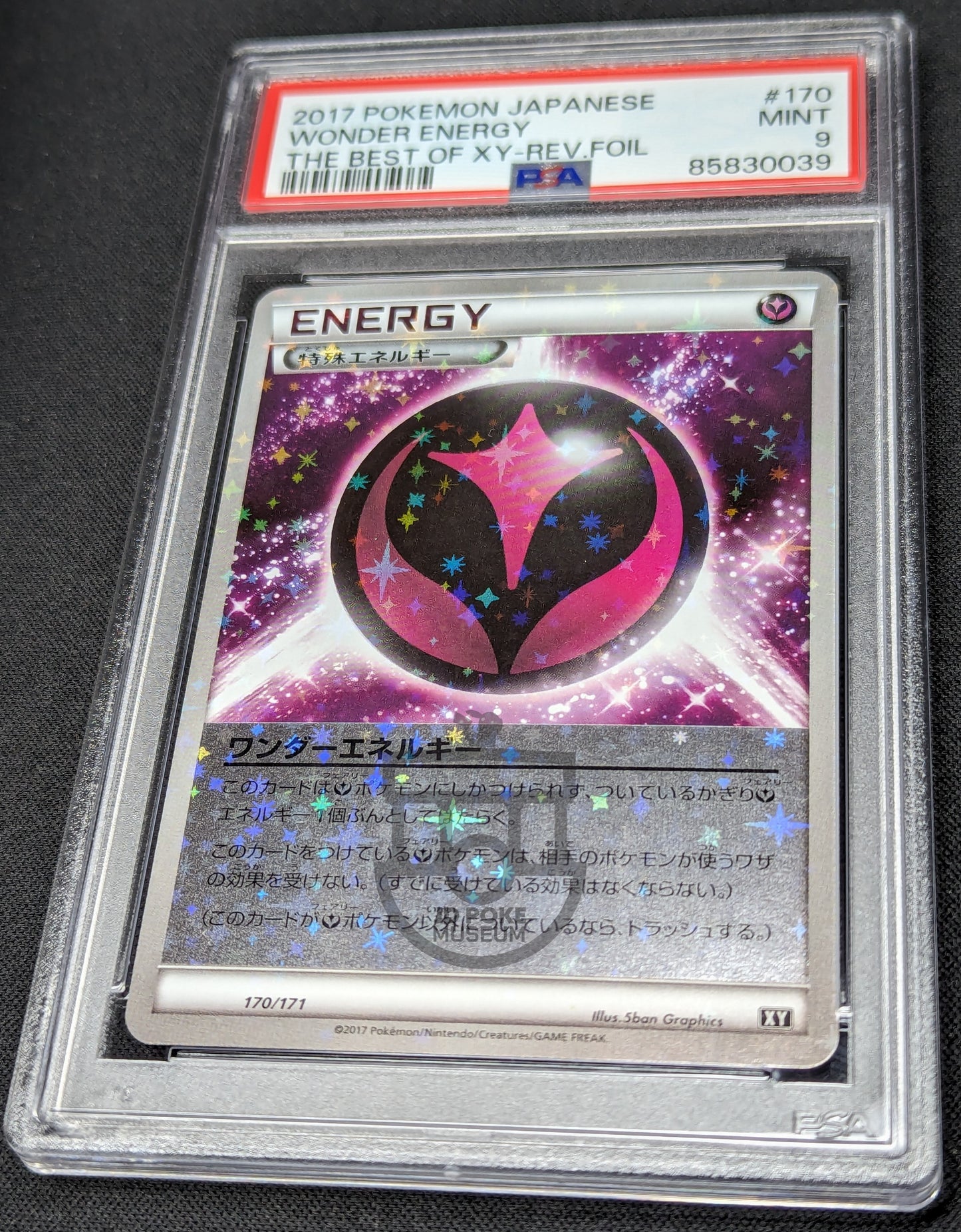 Pokemon 2017 Best of XY - Wonder Energy 170/171 Reverse Holo Card - Mint PSA 9