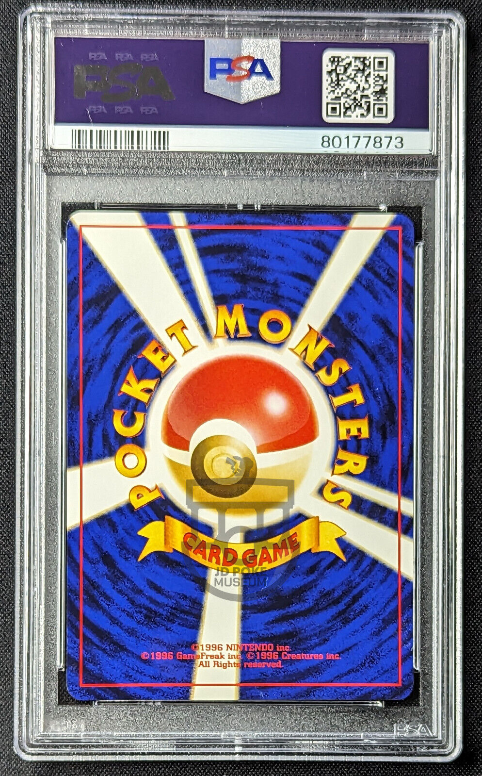 Pokemon 1997 Japanese Rocket Set - Eevee No.133 Card Oldback - Mint PSA 9