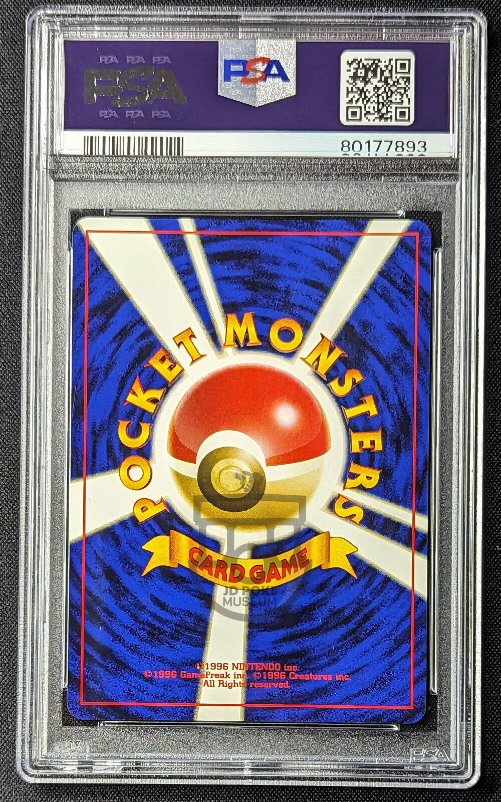 Pokemon 1997 Japanese Rocket Set - Dark Golduck No.055 Card - Mint PSA 9