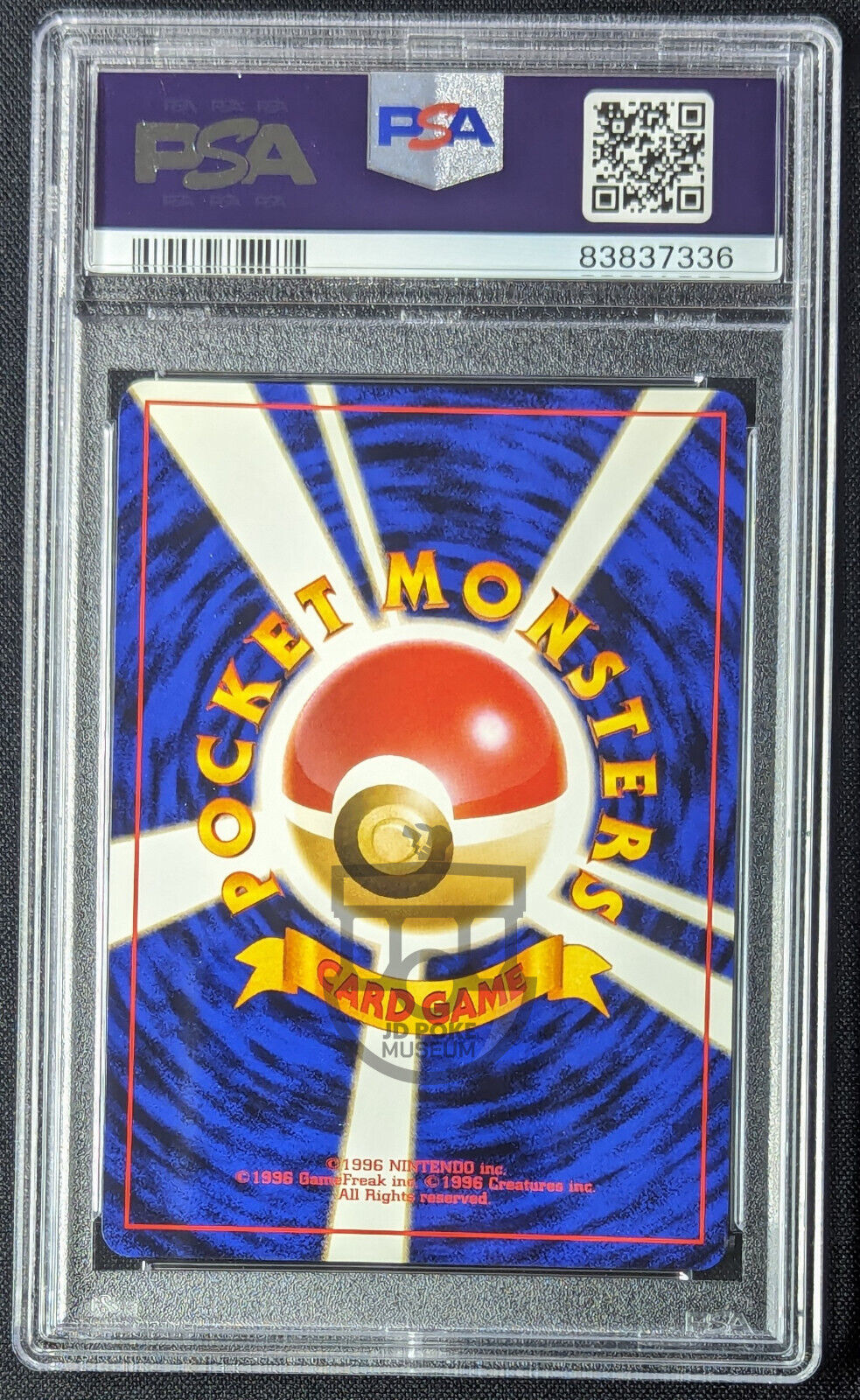 Pokemon 1997 Japanese Fossil Set - Zapdos No.145 Holo Swirl Card - Mint PSA 9